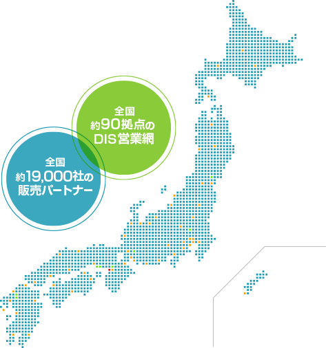 地域密着の営業体制