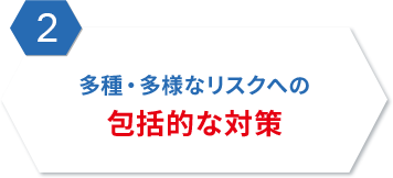 2. 多種・多様なリスクへの包括的な対策