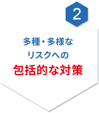2. 多種・多様なリスクへの包括的な対策